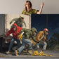 Funny Animal Canvas - Monkey Art Print | Street Scene Canvas Wall Art