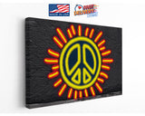 Peace Sign Canvas Print – Urban Wall Decor Graffiti Art Ready to Hang