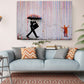 Banksy Canvas Art - Color Drip Print on Fade Resistant Artist Grade Canvas