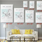 Abu Dhabi Canvas Print – Minimalist City Map Art | Rolled or Ready to Hang